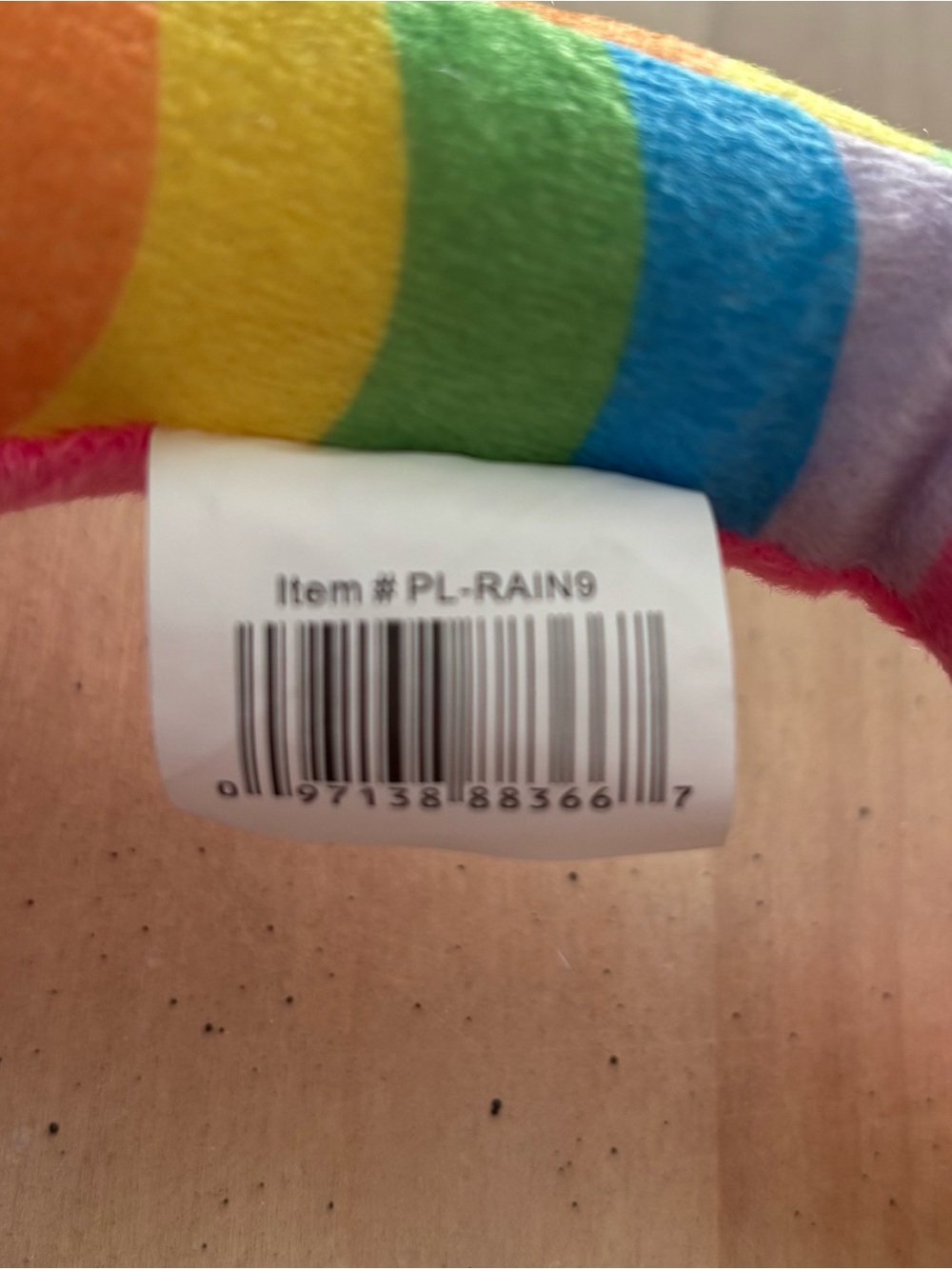 NANCO Rainbow Shark Plushie. Brand New. 11 Inches. Great Gift. Fast Shipping - Picture 3 of 12